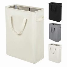 45L Slim Laundry Hamper with Handles Thin Laundry Bin