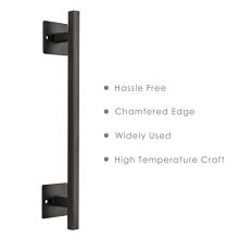 12" Heavy-Duty Metal Barn Door Handle: Elevate Your Door Aesthetics 🚪🔒