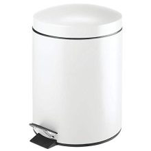 mDesign Modern 1.3 Gallon Trash Can Wastebasket