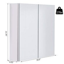 Medicine Cabinet Wall Mounted Bathroom Mirror