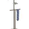 Metal & Wood Suit Valet Stand, Clothes Rack