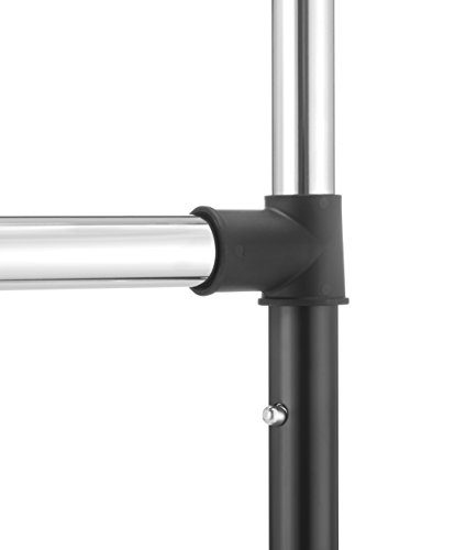 Whitmor Adjustable 2-Rod Garment Rack