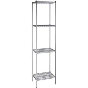 18 inch x 24 inch Chrome Wire 4 Shelf Kit