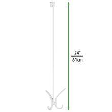 mDesign Modern Metal Long Easy Reach Over-The-Door
