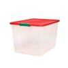 64 Quart Storage Bins with Lids, Perfect for Organizing Decorations, Stackable Design - 2 Count
