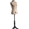 Female Mannequin Torso Dress Form Black Tripod