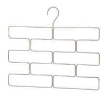 mDesign Modern Metal Closet Rod Hanging Accessory