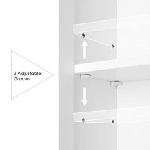 Storage Organizer Medicine Cabinet Space Saver with 3 Doors