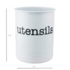 Large White Utensil Holder Kitchen Utensil Crock