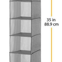 Whitmor Crosshatch Gray Hanging Accessory Shelves - Streamlined Storage Bliss for Clothes, Shoes, and More