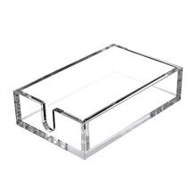 CY craft Acrylic Guest Towel Napkin Holder,Clear Bathroom Paper