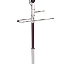 King's Brand Wood & Metal Suit Valet Rack Stand Organizer