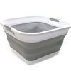 Collapsible Plastic Laundry Basket Square Tub/Basket
