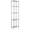 14 inch x 24 inch Chrome 5 Shelf Kit with 96 inch Posts.