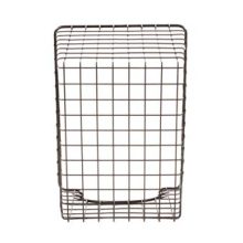 Diversified Scoop Wire Basket Vintage-Inspired Steel Storage