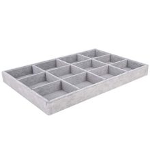 Autoark Ice Velvet Stackable Jewelry Tray Showcase