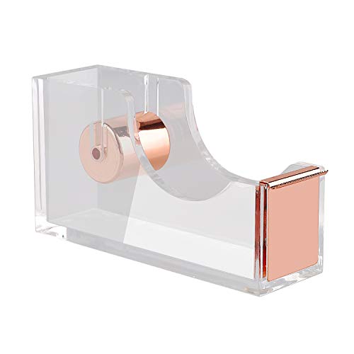 KIDMEN Rosegold Desk Accessory Kit,Set of Stapler