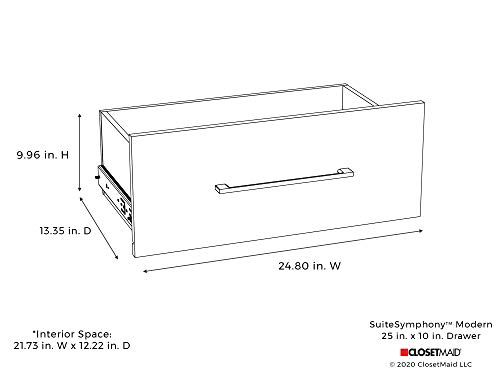 SuiteSymphony Modern 25-Inch X 10-Inch Drawer