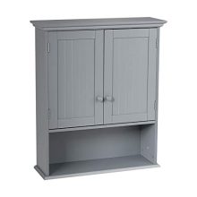 Hanging Storage Cabinet with Open Shelf