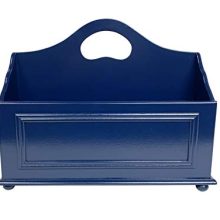 Wooden Storage Basket for Books, Newspapers