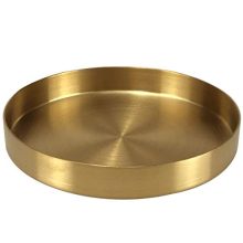 Round Tray Stainless Steel Platter Bathroom