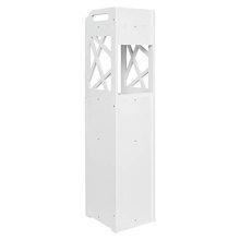 Floor Corner Storage Cabinet with Doors and 2 Tier Shelves