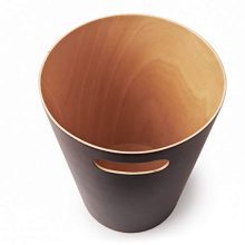 Umbra Woodrow 2 Gallon Modern Wooden Trash Can