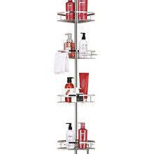 Bathroom Shelf Tension Shower Pole Corner Caddy