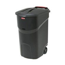 Trash Can Lid Garbage Container Wheeled 45 Gallon