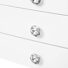 3-Tier Wooden Jewelry Case Jewelry Organizer with Large Mirror