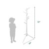 OYI Kids Coat Rack Clothing Coat Tree Sturdy Coat Rack
