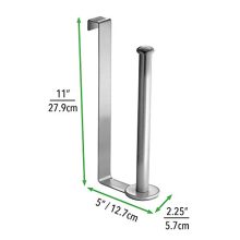 mDesign Metal Wire Over The Tank Toilet Tissue Paper Roll
