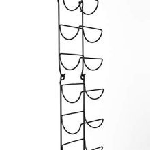 Metal Wine Rack Towel Shelf for Bathroom Black