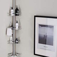 Bathroom Shelf Tension Shower Pole Corner Caddy