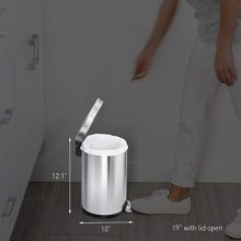 simplehuman Gallon Round Bathroom Step Trash Can