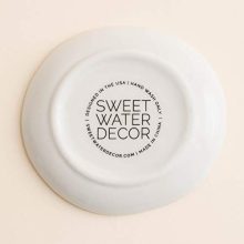 White Gold Speckled Jewelry Dish | Ceramic Circle