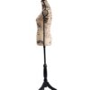 Female Mannequin Torso Dress Form Black Tripod