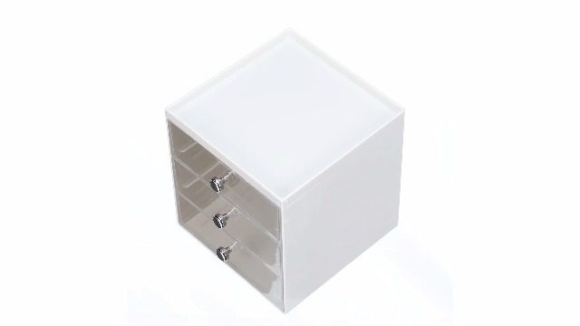 mDesign Stackable Plastic Eye Glass Storage Organizer Box Holder for Sunglasses