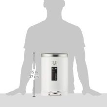 Touchless Motion Sensor Oval Trash Can - 13 Gallon Stainless Steel Bin for Clean, Odor-Free Living! 🌐♻️