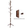 VASAGLE Coat Rack, Solid Wood Coat Stand