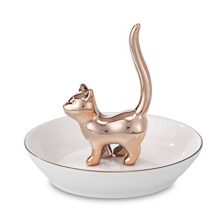 POMIDEA Cat Luck Cutie Ceramic Ring Holder Jewelry