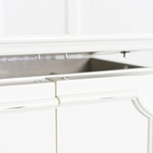 Hives and Honey Carson Fully Locking Jewelry Cupboard – White, French Doors & Full Body Mirror