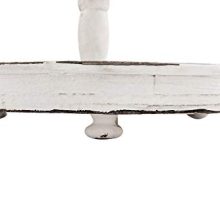 Wood 2-Tier Tray with Metal Handle