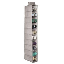mDesign Soft Fabric Closet Organizer - Holds Shoes