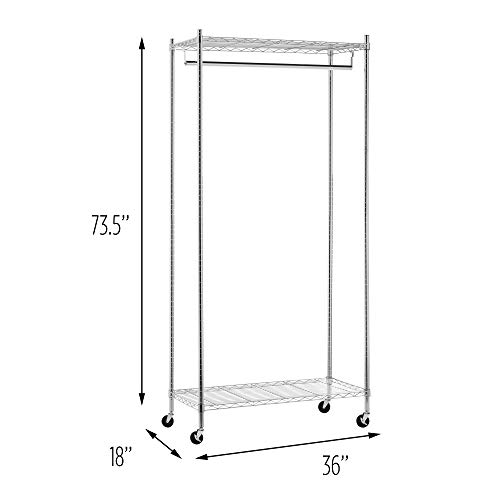 Heavy Duty Rolling Garment Rack
