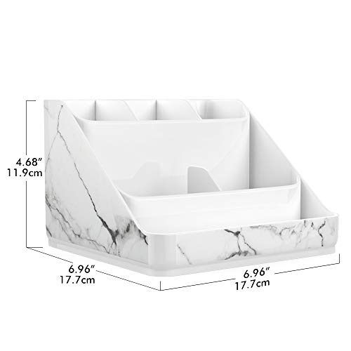 Marble Pattern Cosmetic Storage Organizer Tray