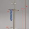 Metal & Wood Suit Valet Stand, Clothes Rack