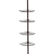 Zenna Home Shower Tension Pole Caddy, Oil Rubbed Bronze