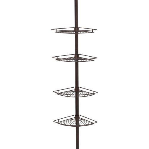 Zenna Home Shower Tension Pole Caddy, Oil Rubbed Bronze