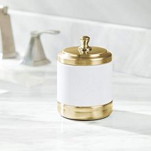 Storage Organizer Canister Jar for Cotton Balls, Swabs
